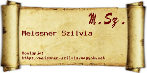 Meissner Szilvia névjegykártya